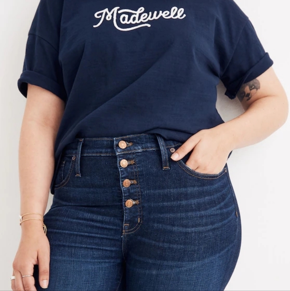 Madewell High Rise Dark Blue Jeans